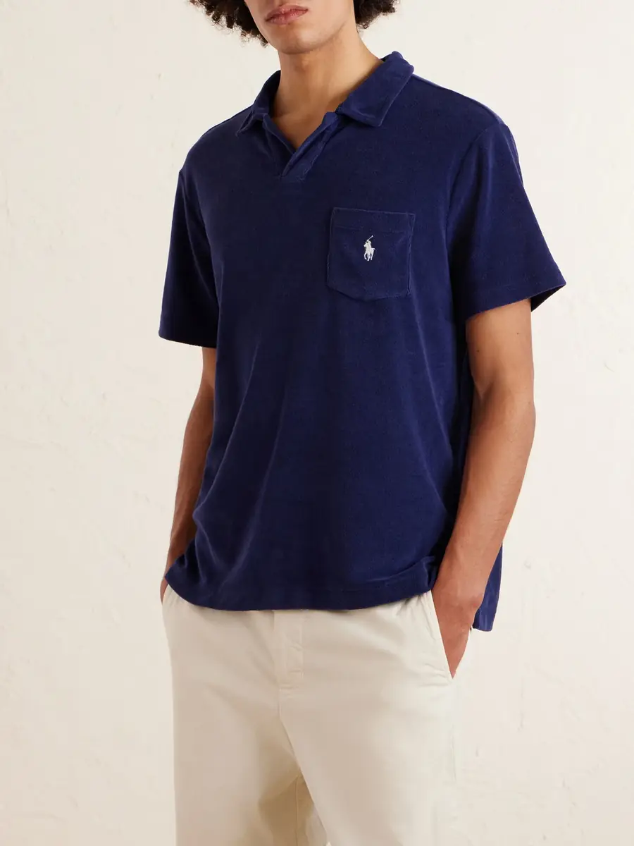 Polo Ralph Lauren Logo-Embroidered Cotton-Blend Terry Polo Shirt - Men | Thumbnail 3 Polo Ralph Lauren Logo-Embroidered Cotton-Blend Terry Polo Shirt - Men | Thumbnail 3