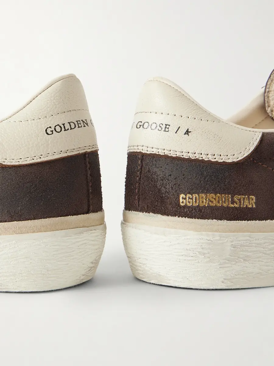 Golden Goose Soul Star Leather-Trimmed Suede Sneakers - Men | Thumbnail 5 Golden Goose Soul Star Leather-Trimmed Suede Sneakers - Men | Thumbnail 5