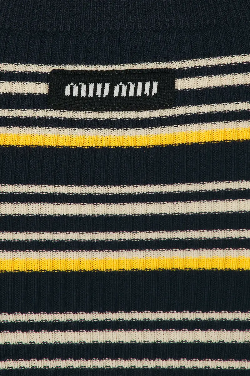 Miu Miu Striped Tank Top | Thumbnail 5 Miu Miu Striped Tank Top | Thumbnail 5