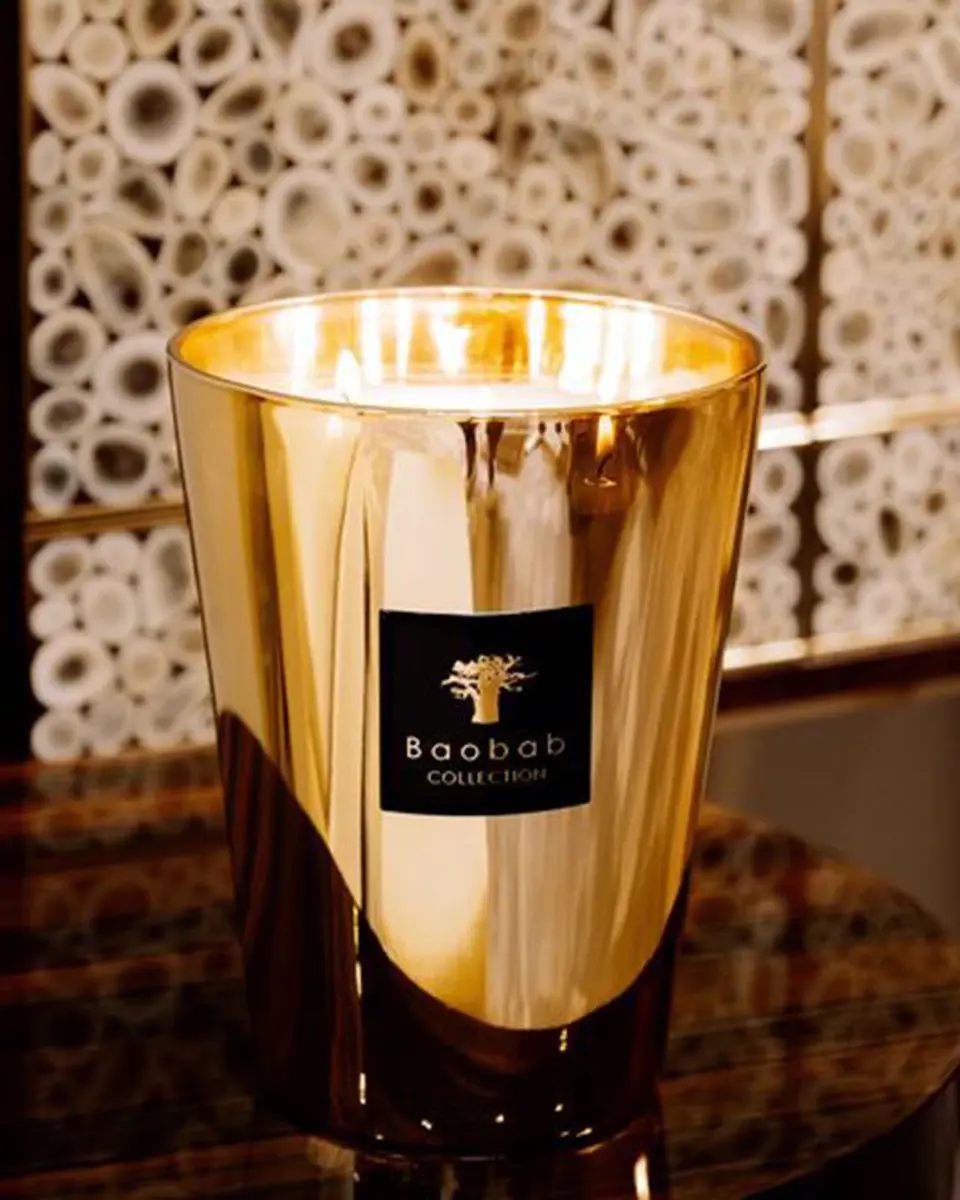 BAOBAB COLLECTION Aurum Scented Candle, 9.4" | Thumbnail 4