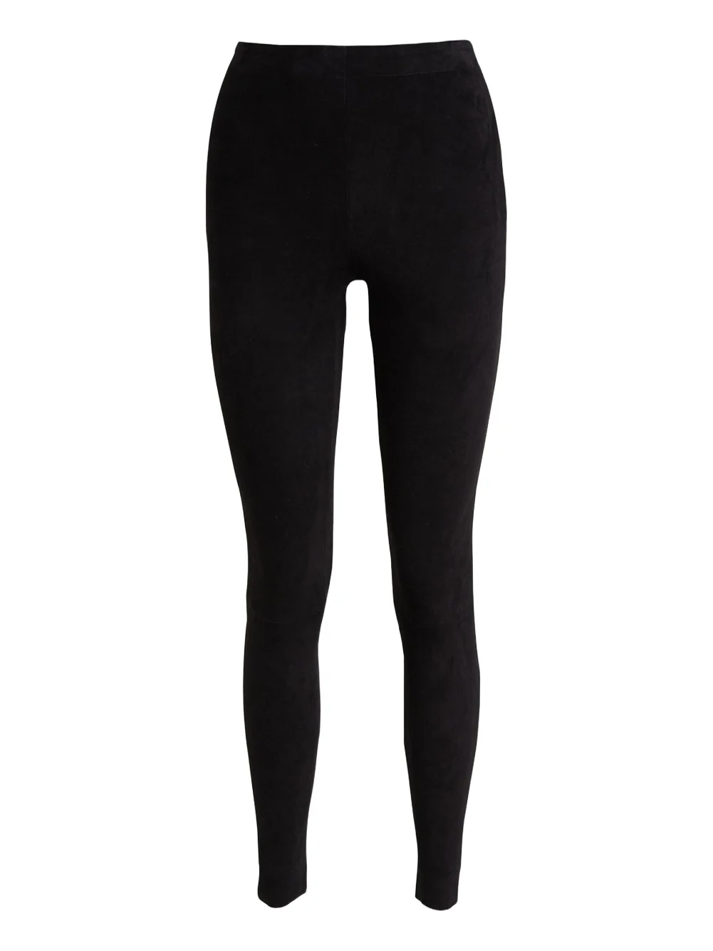 Alice + Olivia Maddox Suede High-Waist Side-Zip Leggings