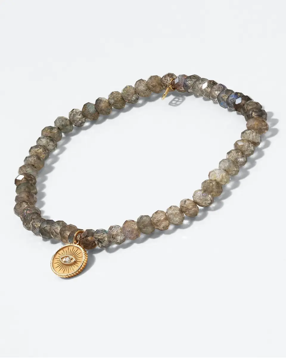 Sydney Evan Sapphire & Turquoise Evil Eye Chain Bracelet | Thumbnail 4