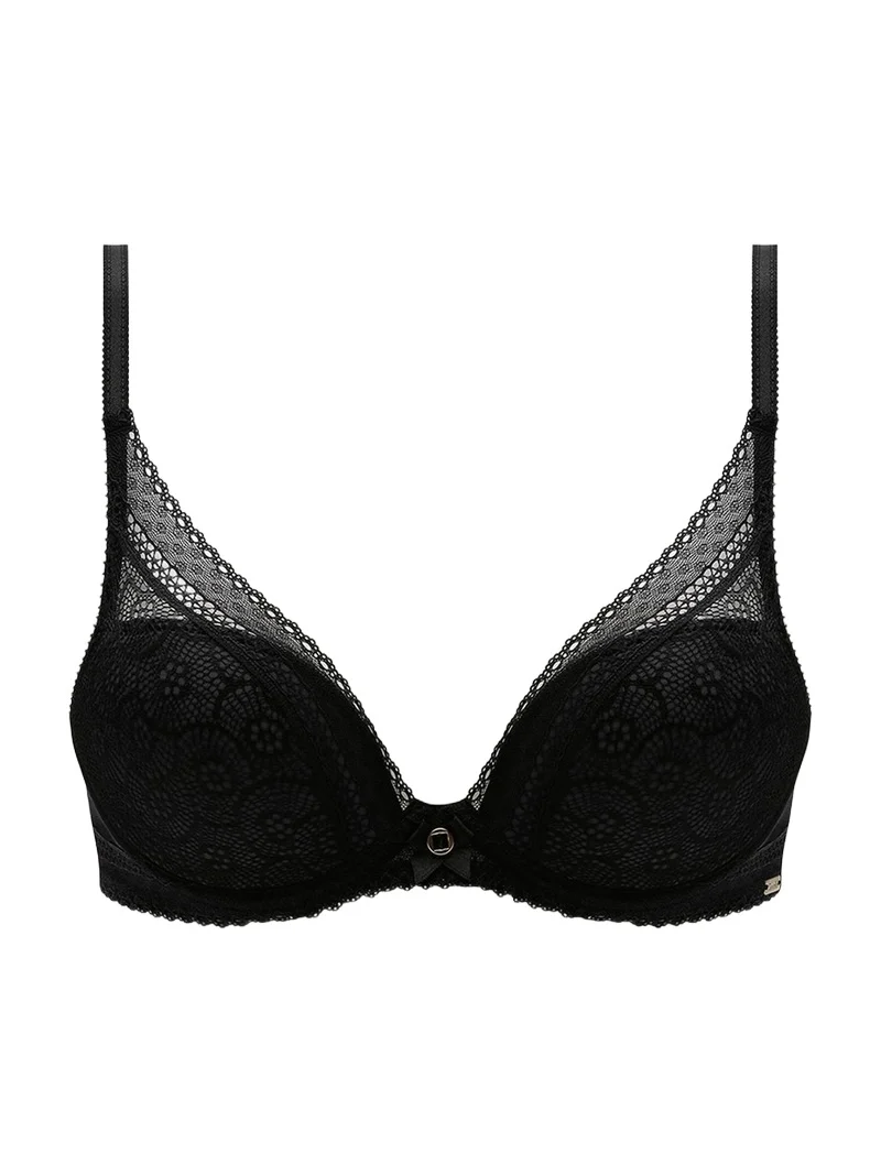 Festivite Lace Plunge Bra, Bright Pink