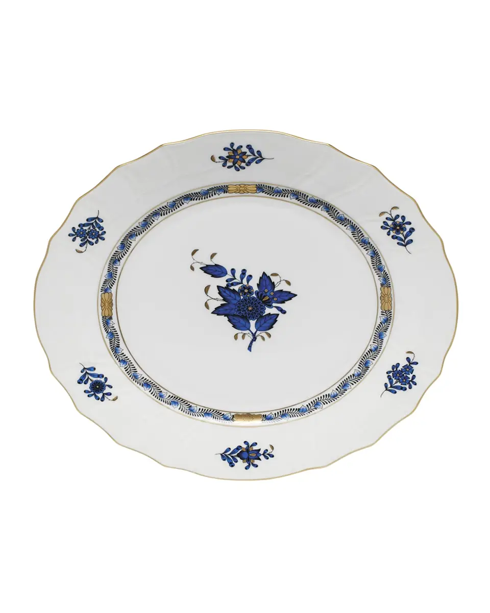 Herend Chinese Bouquet Black Sapphire Dinner Plate | Thumbnail 2