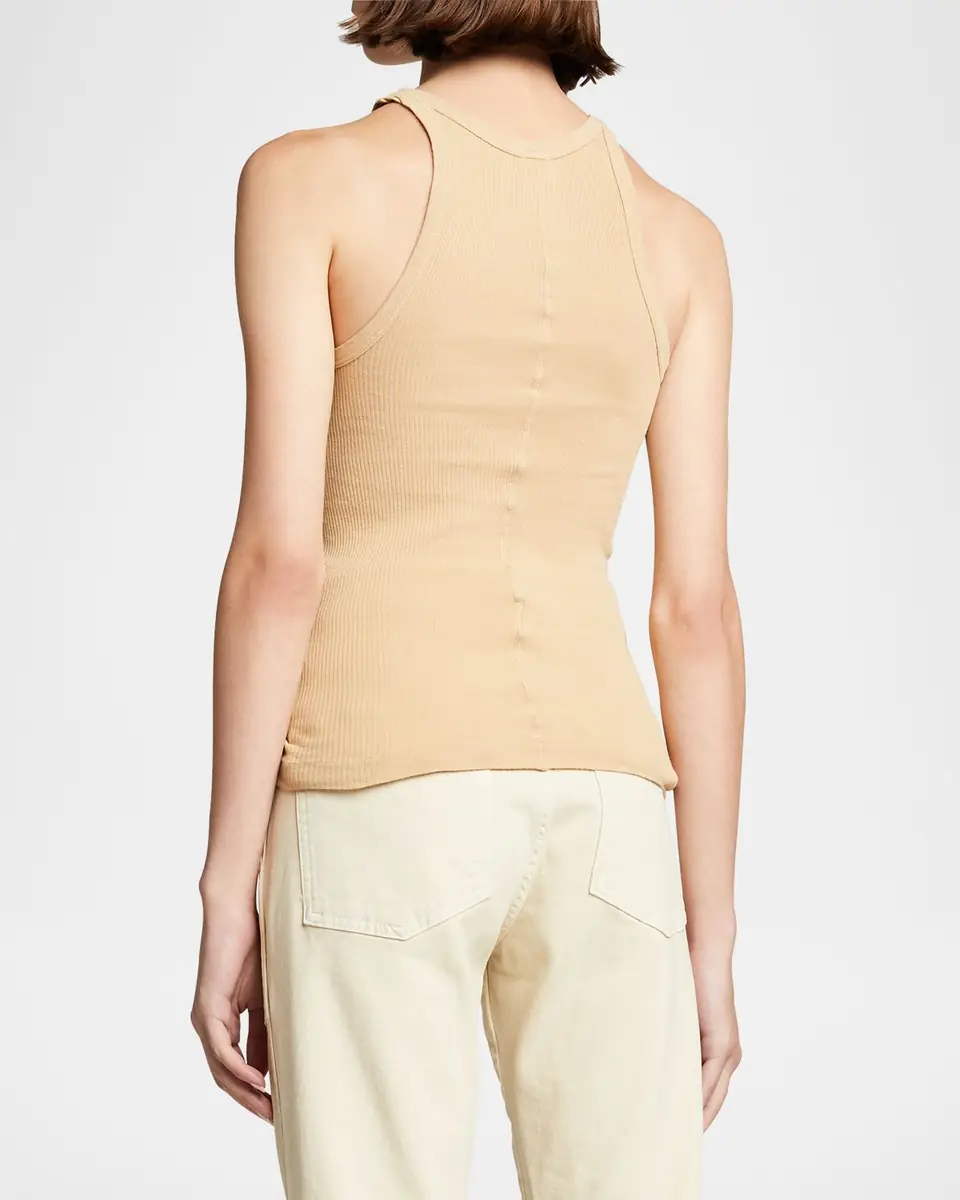 RE/DONE Ribbed Scoop-Neck Fitted Tank | Thumbnail 2