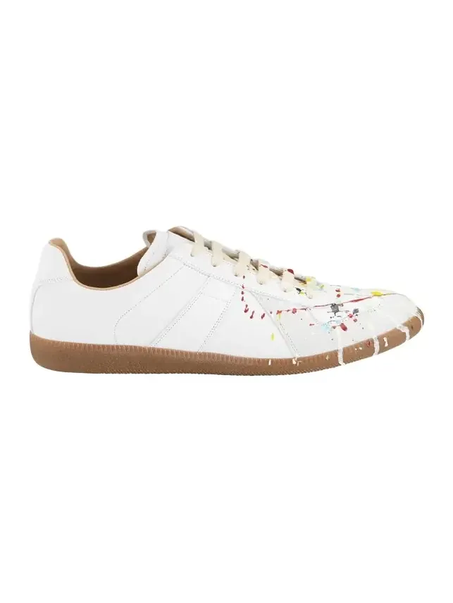 Maison Margiela Men's Replica Paint-Splatter Sneakers