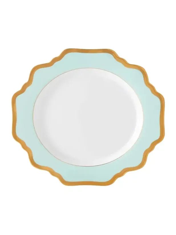 Anna Weatherley Aqua Rimmed Salad Plate