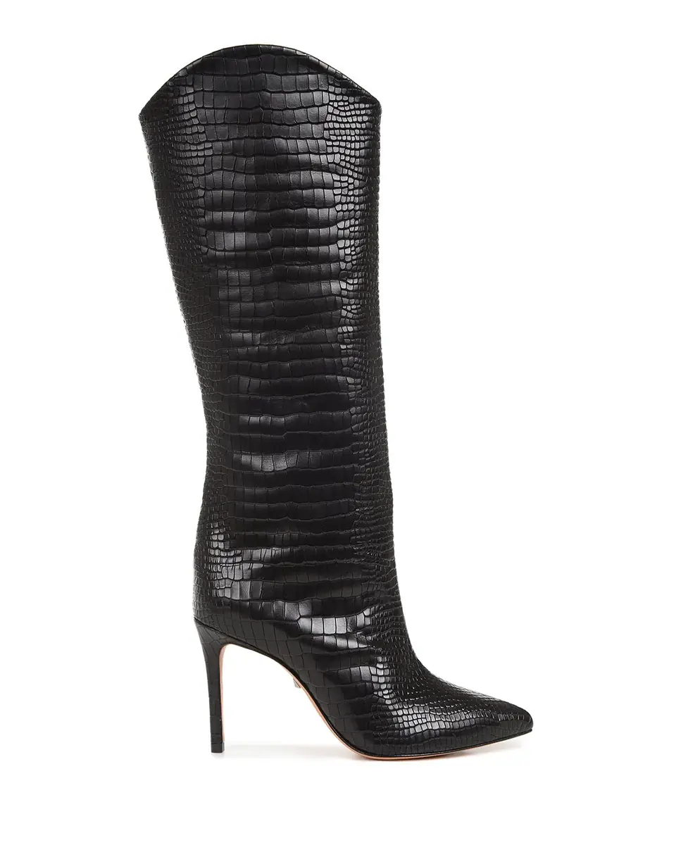 Schutz Maryana Snake-Print Leather Knee Boots | Thumbnail 2