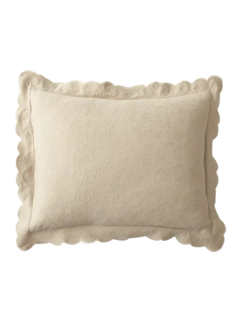 Sferra Alice Floral Matelasse Boudoir Sham