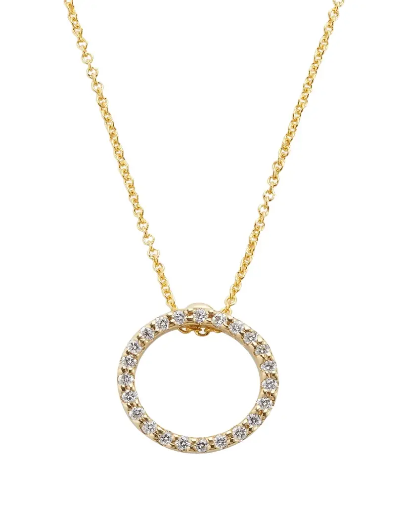 Roberto Coin Tiny Treasure Circle of Life Necklace with Diamonds | Image 1 Roberto Coin Tiny Treasure Circle of Life Necklace with Diamonds | Image 1