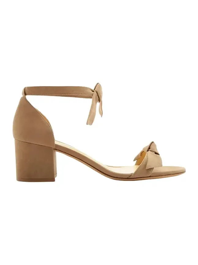 Clarita Suede Block-Heel Sandals