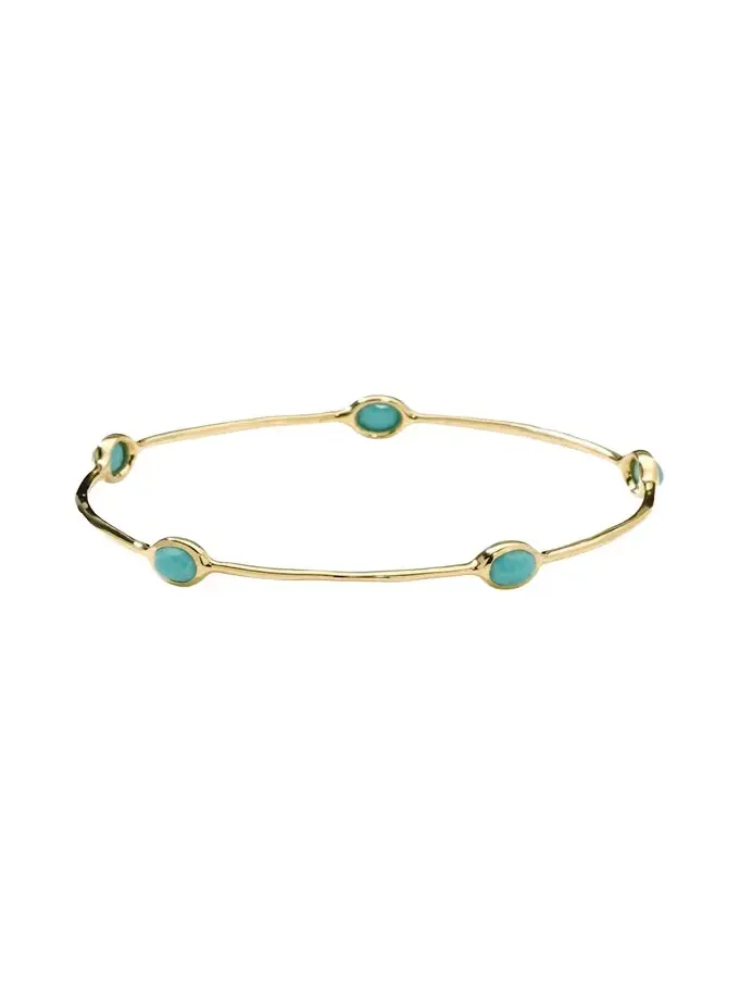 5-Stone Bangle in 18K Gold 5-Stone Bangle in 18K Gold