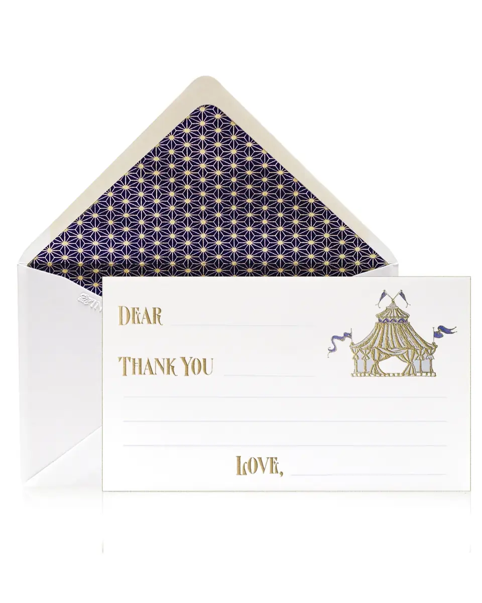 Bell'INVITO Circus Boy Thank You Cards, Box of 12 | Thumbnail 2 Bell'INVITO Circus Boy Thank You Cards, Box of 12 | Thumbnail 2