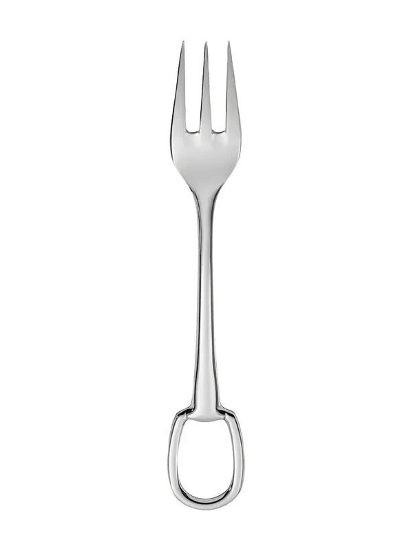 HERMÈS Attelage Steel Dessert Fork
