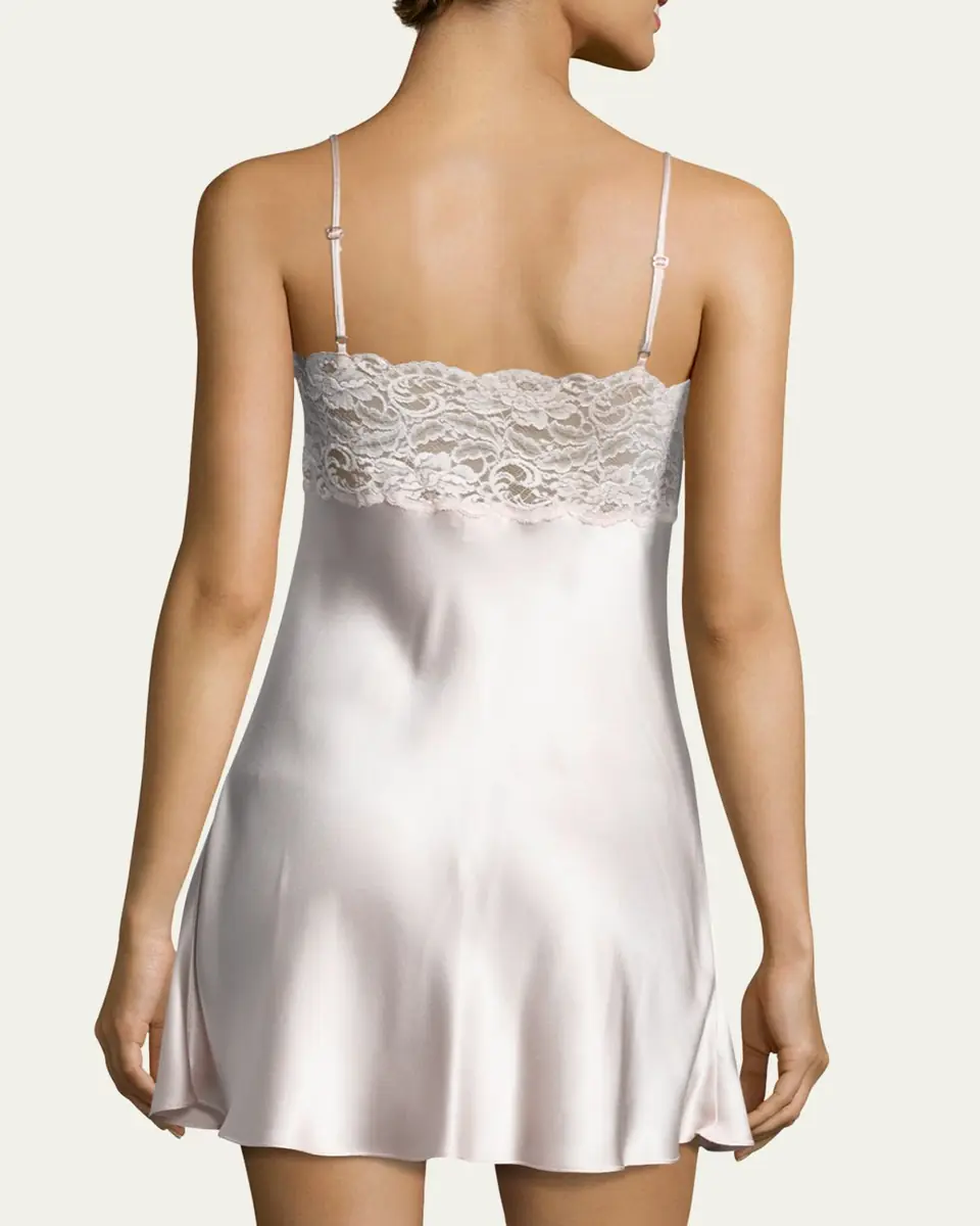 Christine Lingerie Bijoux Lace-Trim Silk Chemise | Thumbnail 15 Christine Lingerie Bijoux Lace-Trim Silk Chemise | Thumbnail 15