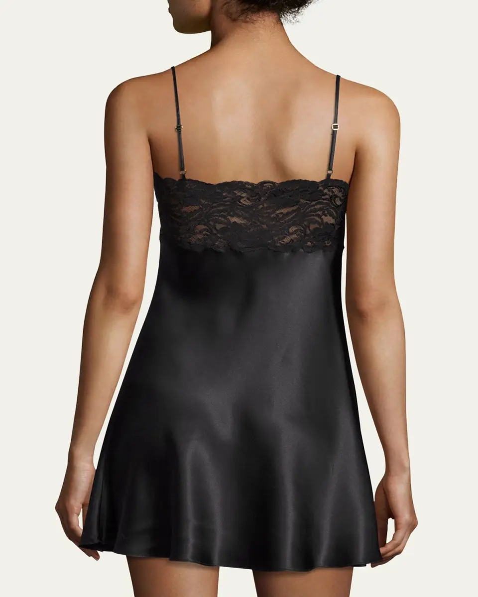 Christine Lingerie Bijoux Lace-Trim Silk Chemise | Thumbnail 5 Christine Lingerie Bijoux Lace-Trim Silk Chemise | Thumbnail 5