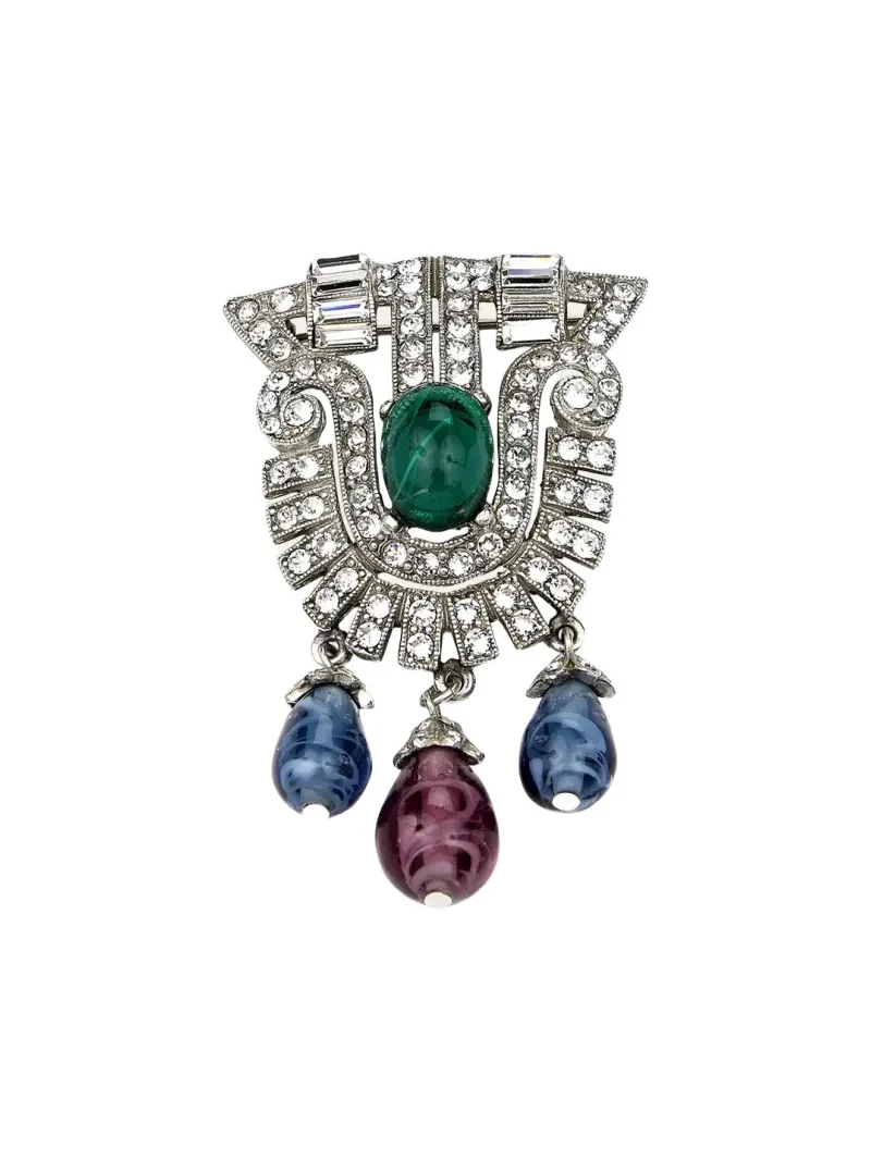 Crystal Multi-Drop Brooch Crystal Multi-Drop Brooch
