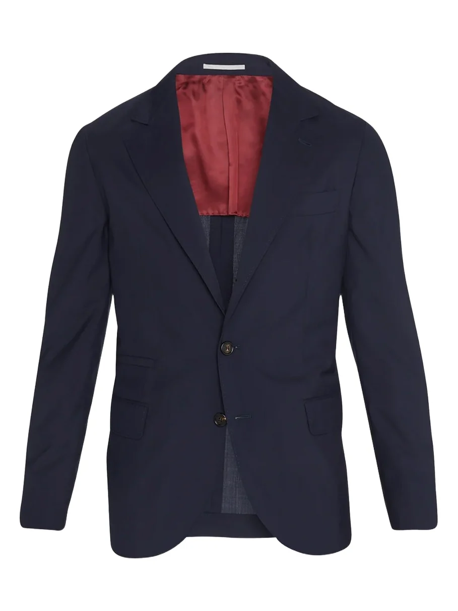 Men's Super 150s Lightweight Wool and Silk Blazer Men's Super 150s Lightweight Wool and Silk Blazer