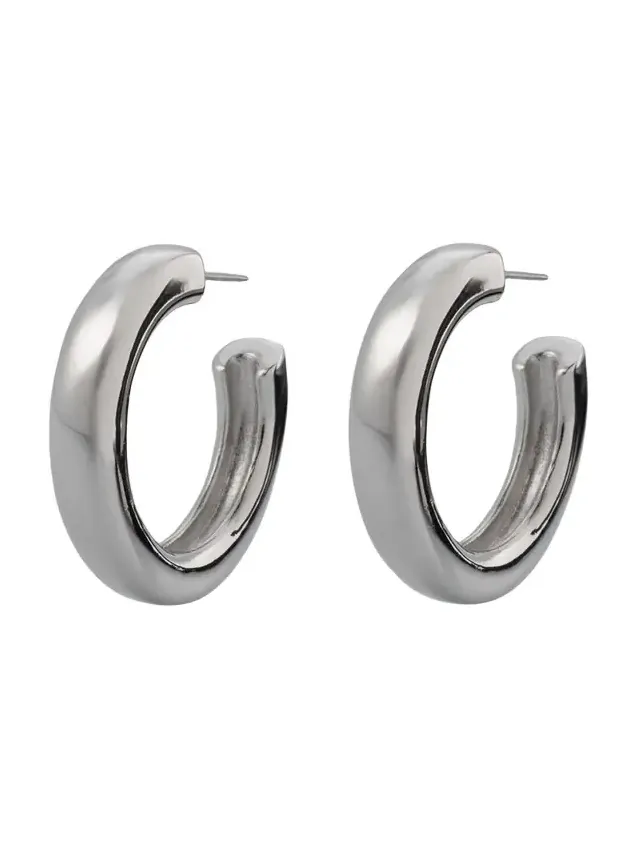 ben-amun Alexis Silver-Plated Hoop Earrings