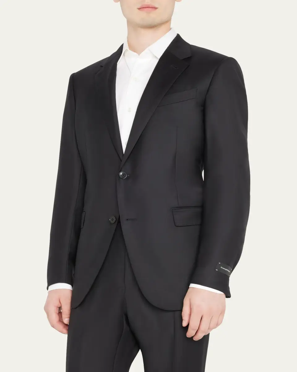 Zegna Men's Trofeo Milano Two-Piece Wool Regular-Fit Suit | Thumbnail 4 Zegna Men's Trofeo Milano Two-Piece Wool Regular-Fit Suit | Thumbnail 4