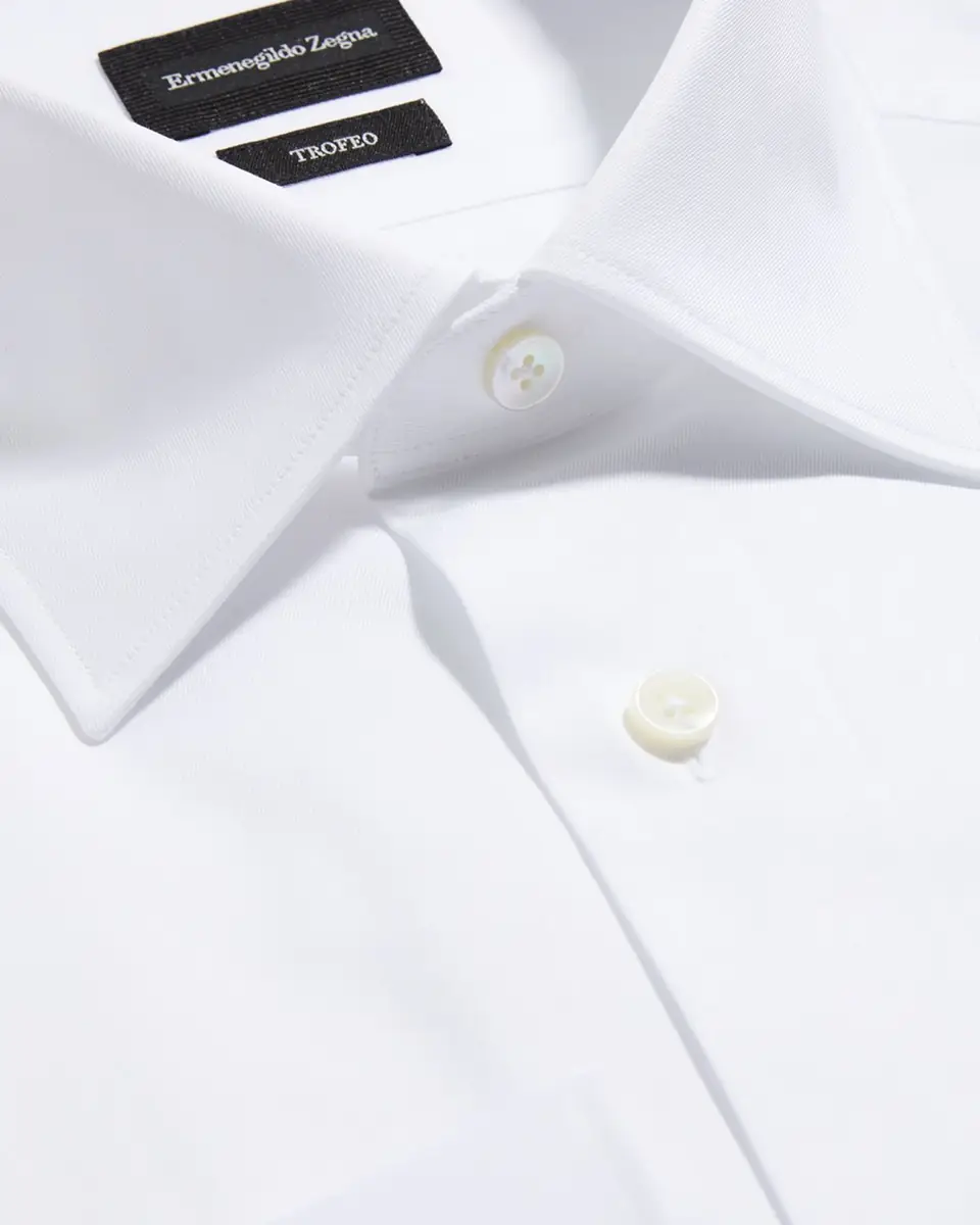 ZEGNA Men's Trofeo Solid Regular-Fit Dress Shirt | Thumbnail 5