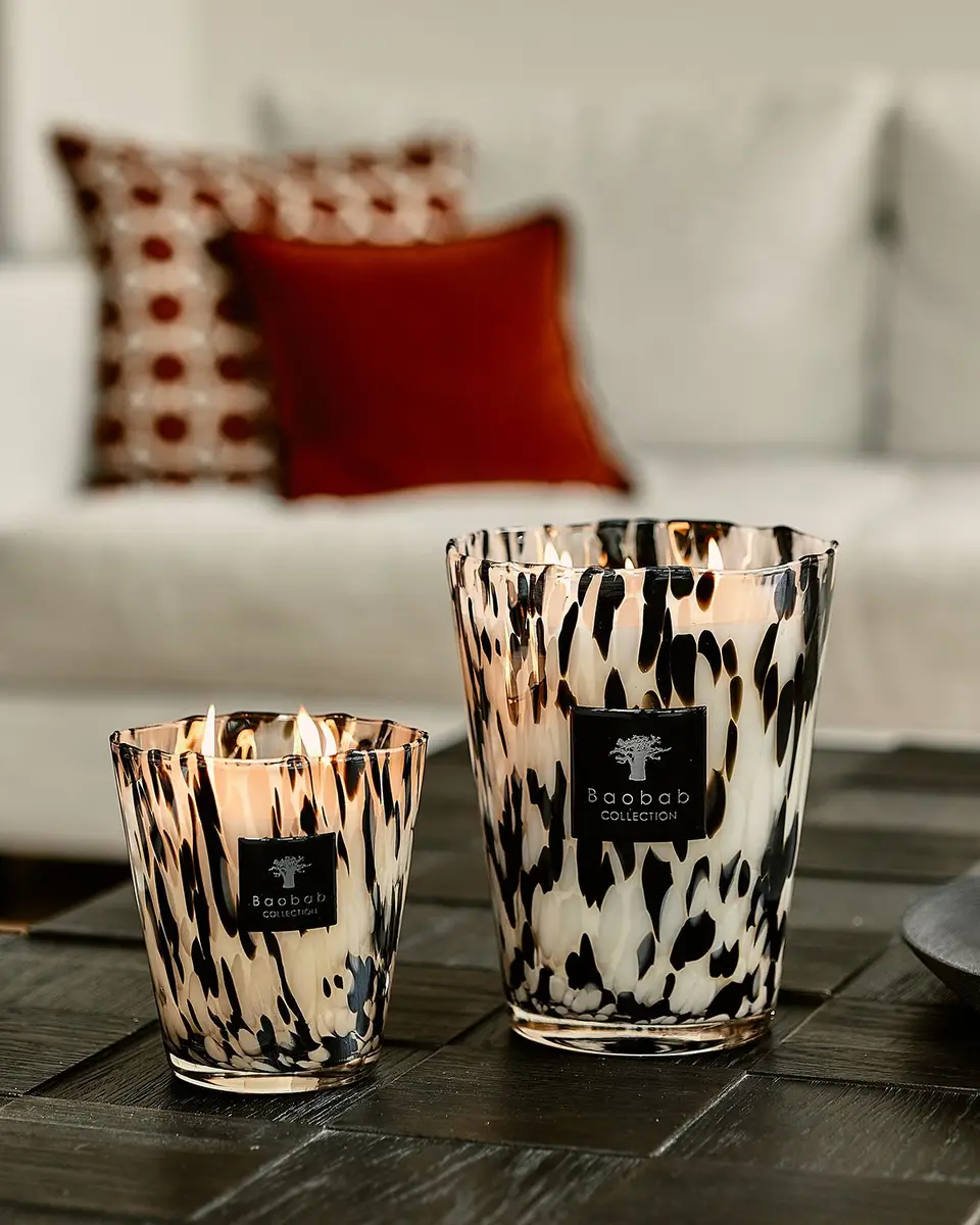 BAOBAB COLLECTION Black Pearls Scented Candle, 3.9" | Thumbnail 4
