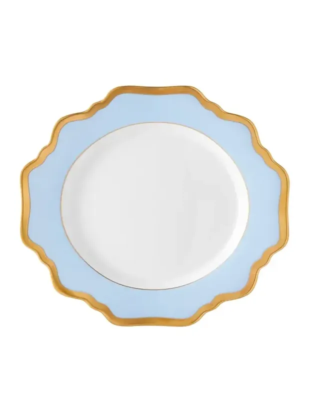Anna Weatherley Sky Blue Rimmed Bread & Butter Plate
