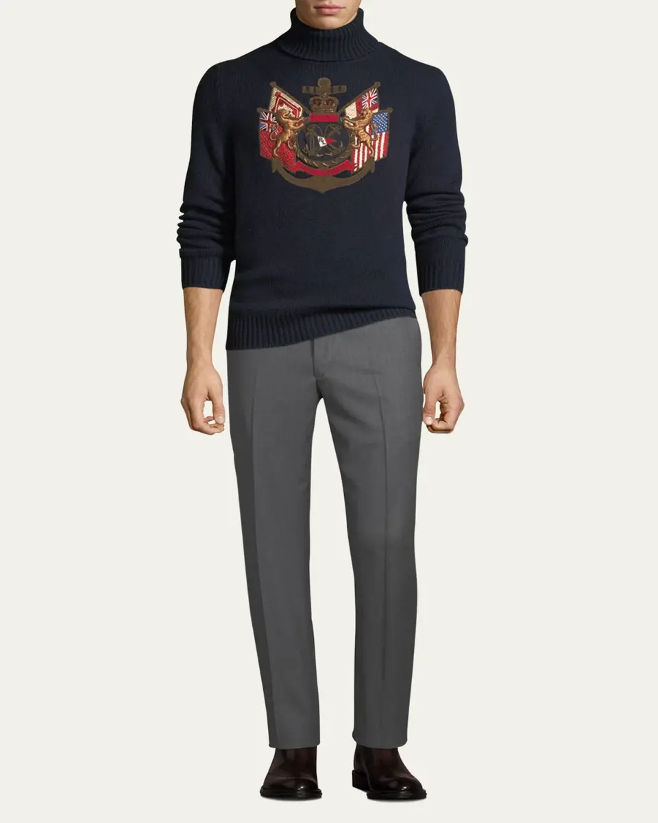 Ralph Lauren Purple Label Men's Gregory Flat-Front Pants | Thumbnail 8 Ralph Lauren Purple Label Men's Gregory Flat-Front Pants | Thumbnail 8