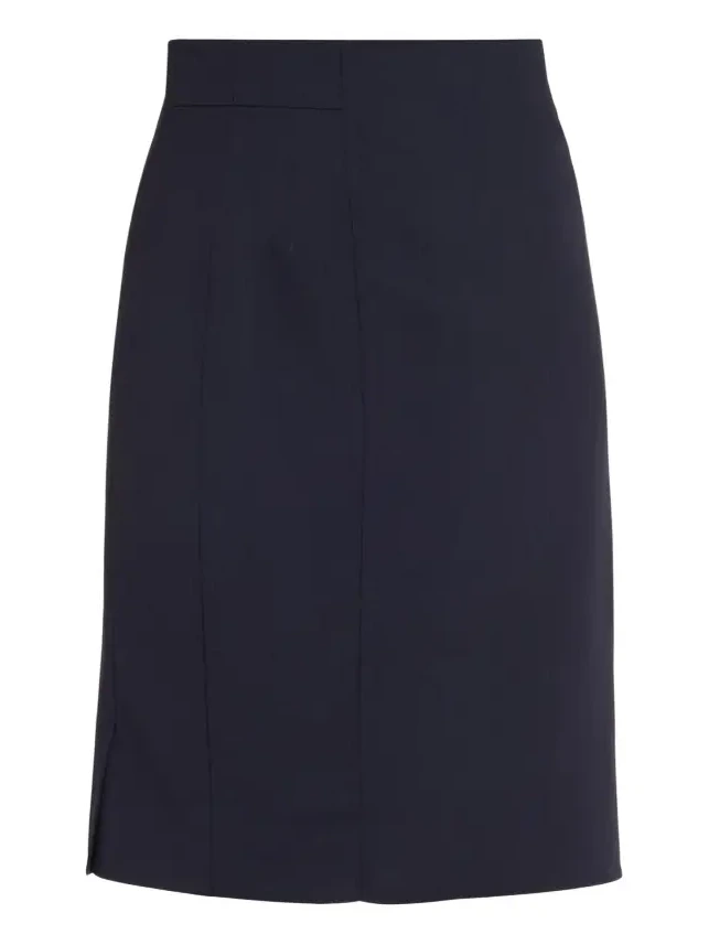 Wool-Blend Knee-Length Pencil Skirt Wool-Blend Knee-Length Pencil Skirt