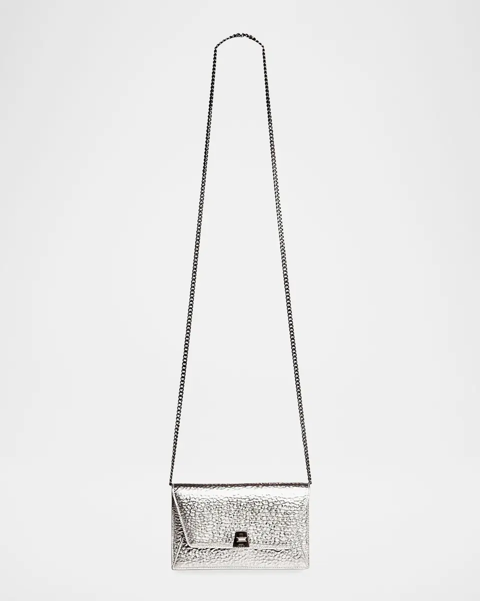 Akris Anouk Hammered Leather Envelope Clutch Bag | Thumbnail 3 Akris Anouk Hammered Leather Envelope Clutch Bag | Thumbnail 3