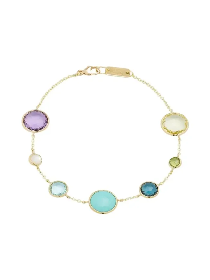 7-Stone Link Bracelet in 18K Gold 7-Stone Link Bracelet in 18K Gold