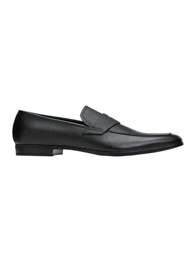 Saffiano Leather Penny Loafer