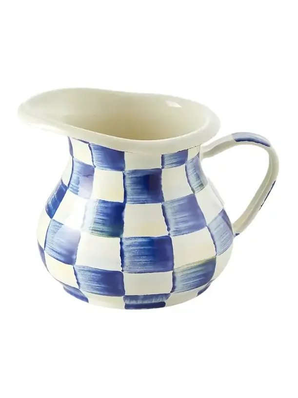 MacKenzie-Childs Royal Check Creamer