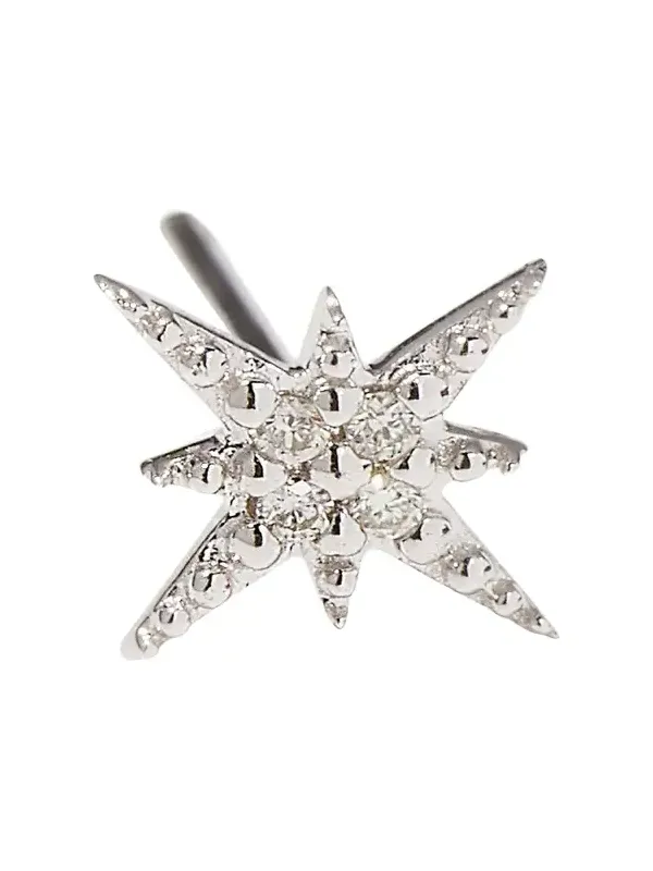 Starburst Diamond Single Stud Earring