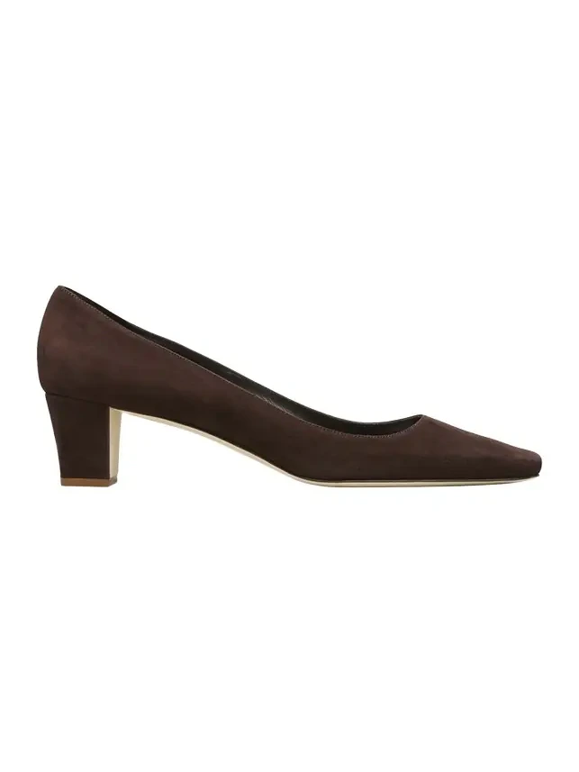 Okkatopla Suede Block-Heel Pump