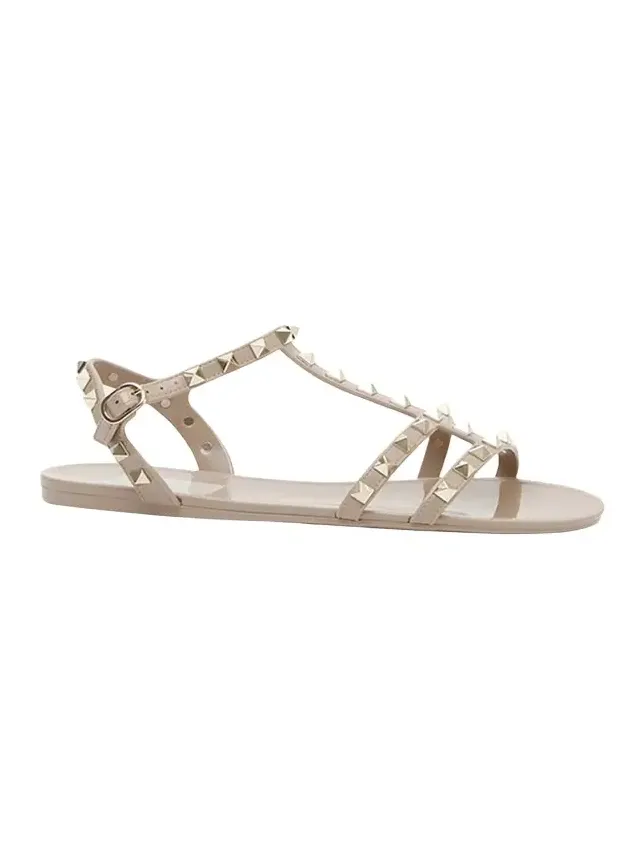 Rockstud Jelly Flat Gladiator Sandals Rockstud Jelly Flat Gladiator Sandals