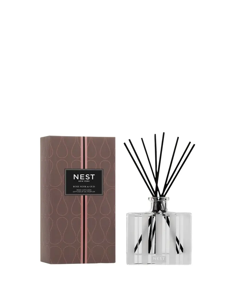 NEST New York 5.9 oz. Rose Noir & Oud Reed Diffuser | Image 1 NEST New York 5.9 oz. Rose Noir & Oud Reed Diffuser | Image 1