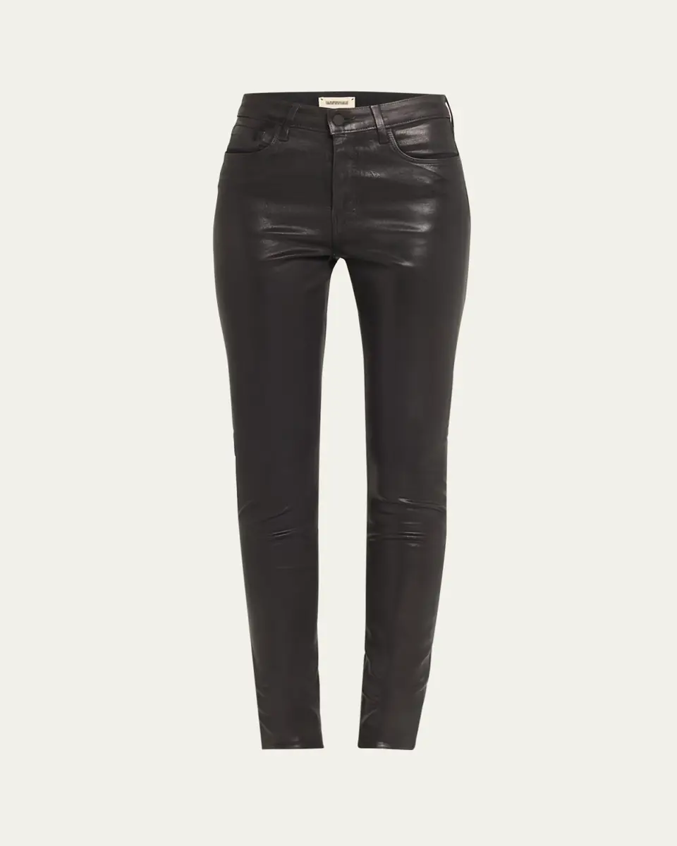 L'Agence Marguerite Coated Modal Denim High-Rise Skinny Jeans | Thumbnail 7 L'Agence Marguerite Coated Modal Denim High-Rise Skinny Jeans | Thumbnail 7