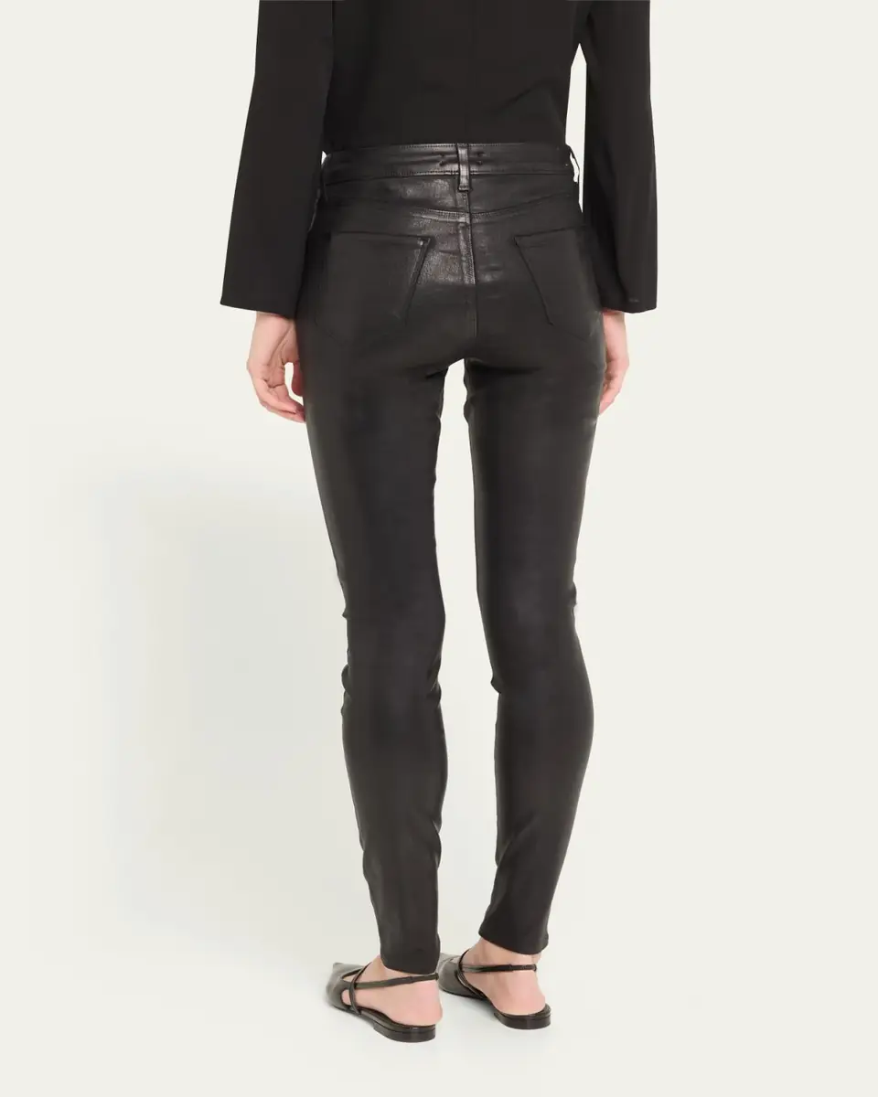 L'Agence Marguerite Coated Modal Denim High-Rise Skinny Jeans | Thumbnail 9 L'Agence Marguerite Coated Modal Denim High-Rise Skinny Jeans | Thumbnail 9