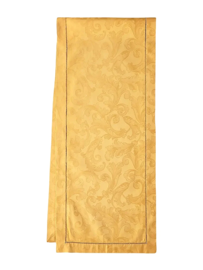 Sferra Acanthus Jacquard Table Runner, 15" x 90"