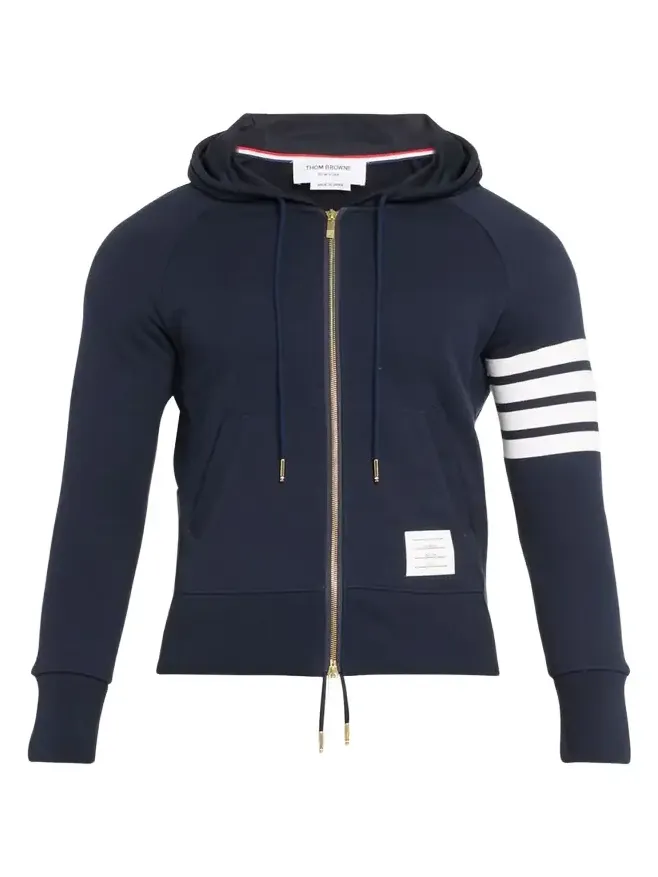 Thom Browne Four-Stripe Hoodie Sweatshirt