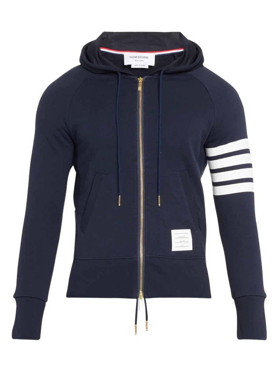 Thom Browne Four-Stripe Hoodie Sweatshirt