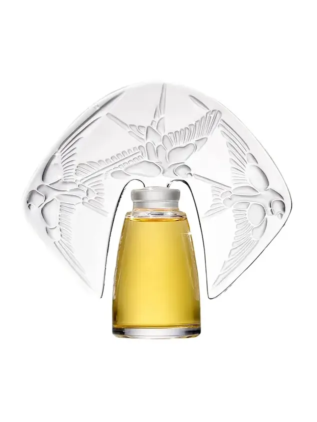 Shalini Parfum Amorem Rose Parfum presented in a Lalique Crystal Flacon, 1 oz. / 30 mL