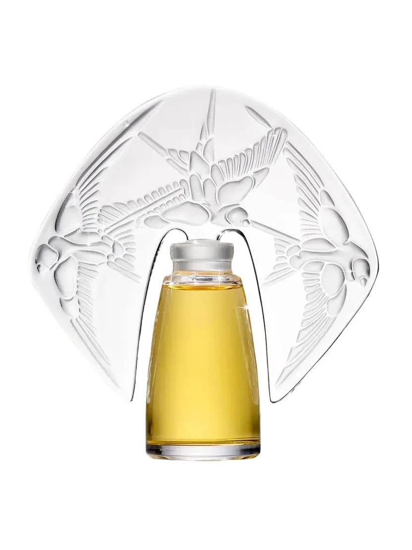Shalini Parfum Amorem Rose Parfum presented in a Lalique Crystal Flacon, 1 oz. / 30 mL
