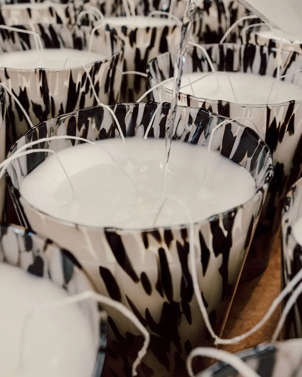 BAOBAB COLLECTION Black Pearls Scented Candle, 13.8" | Thumbnail 5