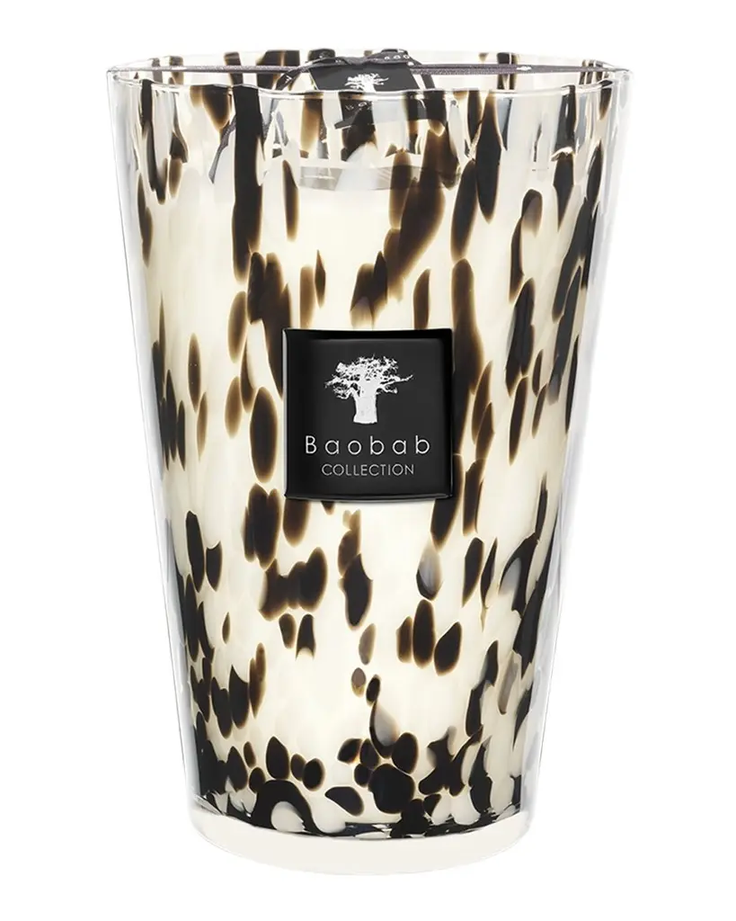 BAOBAB COLLECTION Black Pearls Scented Candle, 13.8"