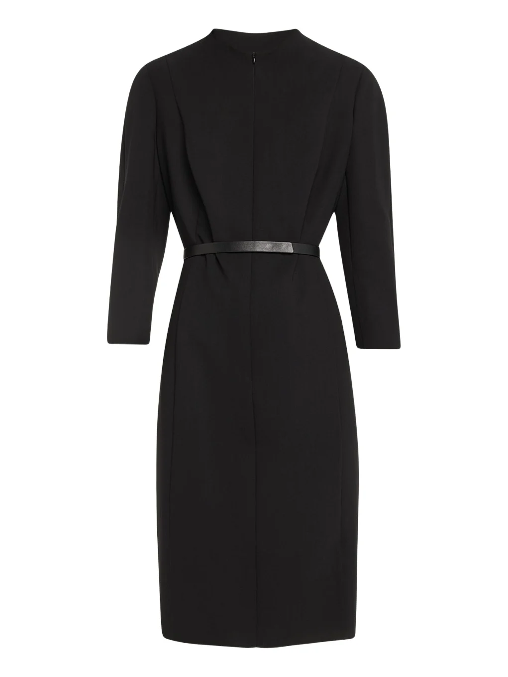 Split-Neck Double-Face Wool Sheath Dress Split-Neck Double-Face Wool Sheath Dress