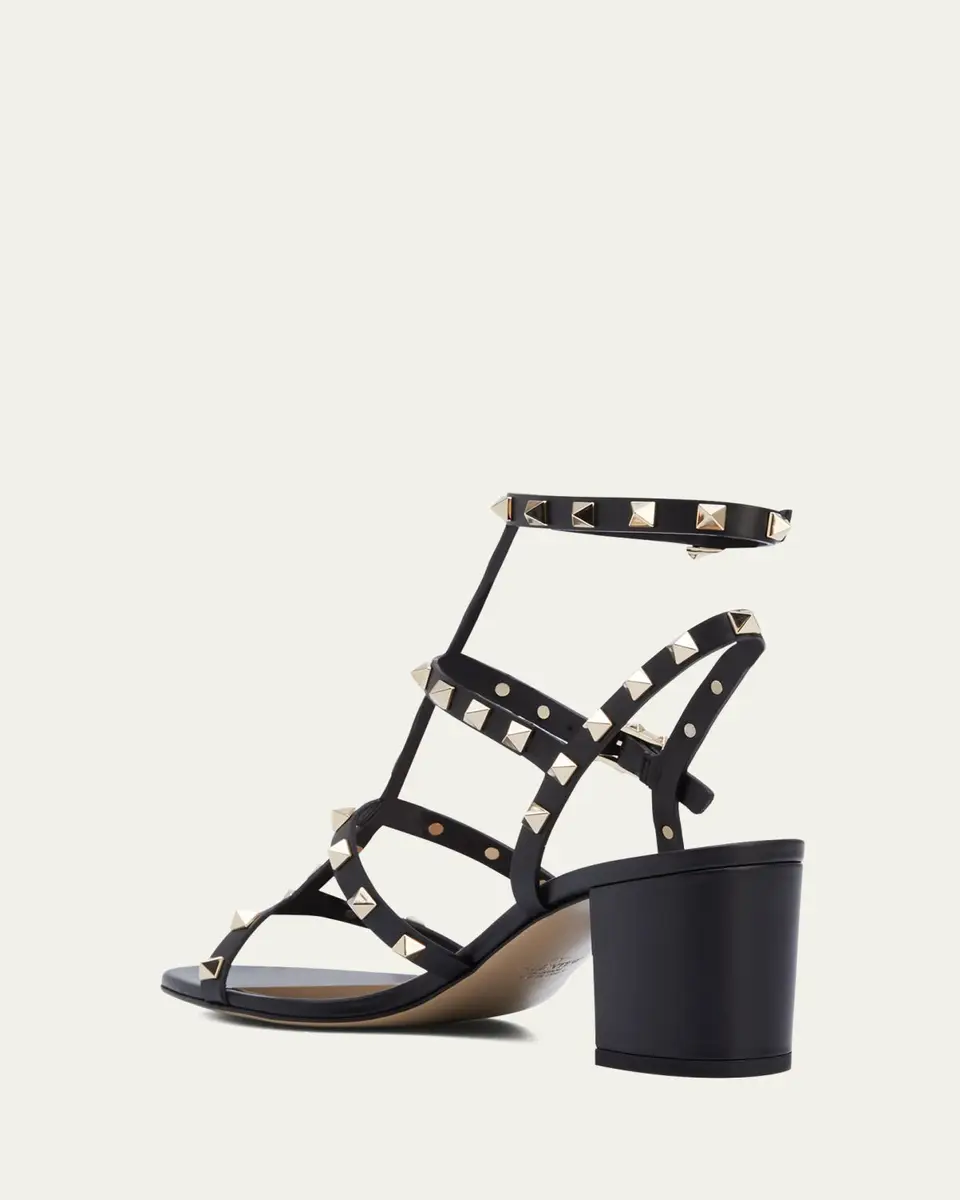 Valentino Garavani Rockstud Leather 60mm City Sandals | Thumbnail 4