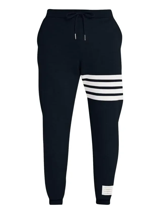 Men's Classic Drawstring Sweatpants with Stripe Detail