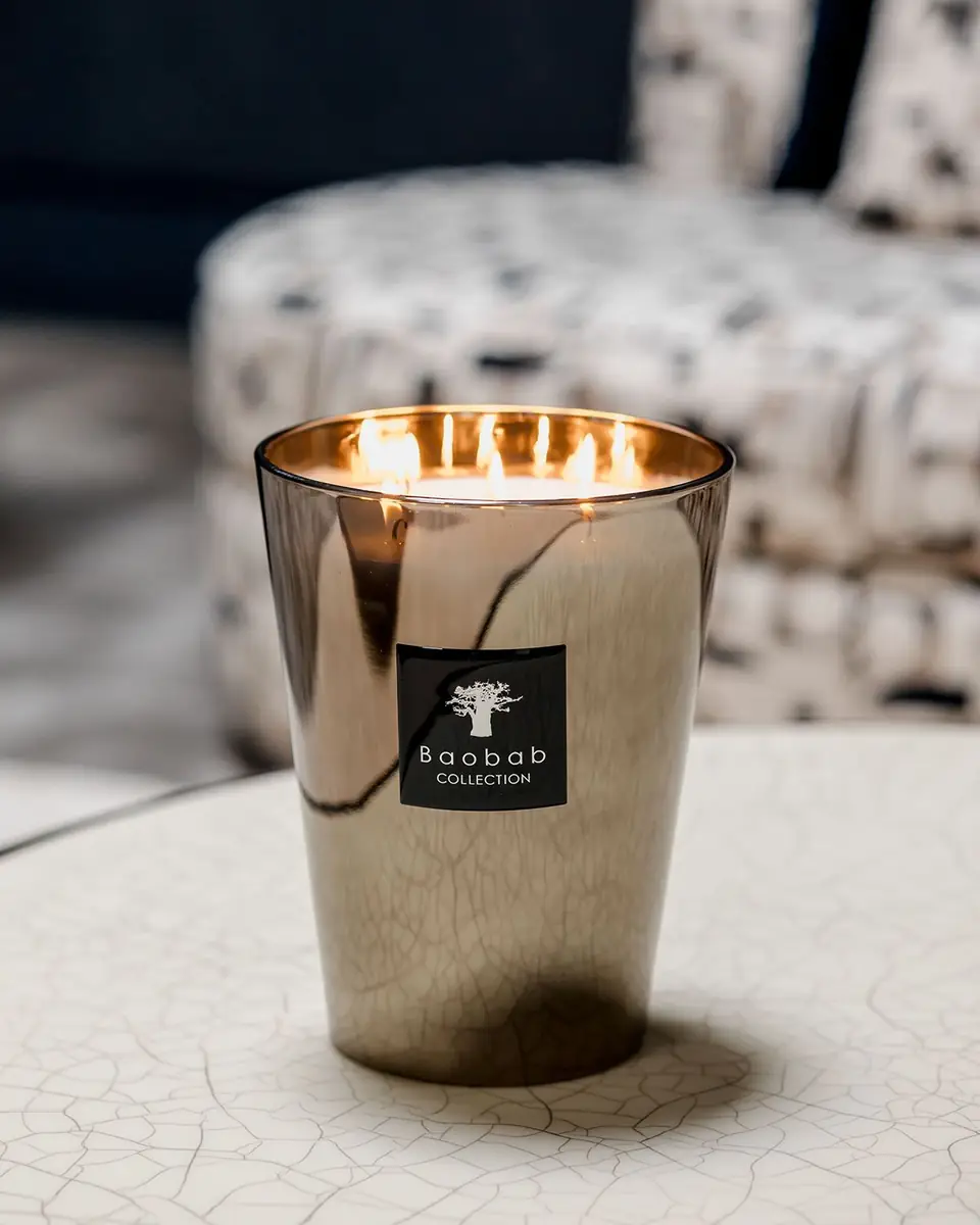 BAOBAB COLLECTION Platinum Scented Candle, 13.8" | Thumbnail 2